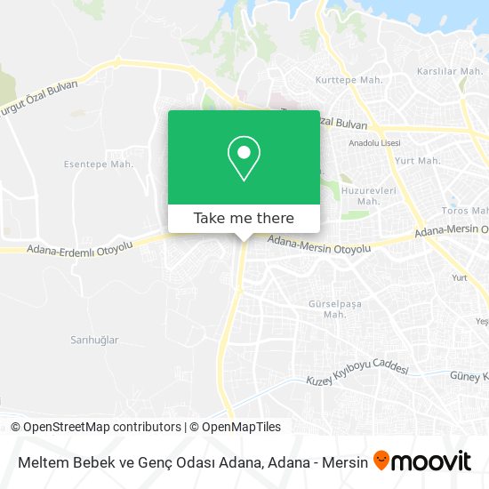 Meltem Bebek ve Genç Odası Adana map