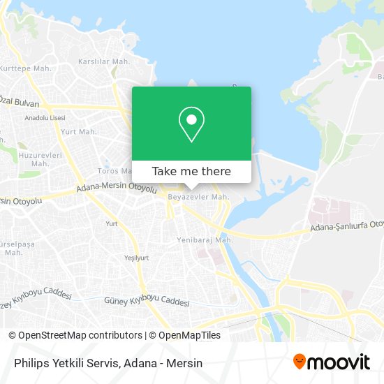 Philips Yetkili Servis map