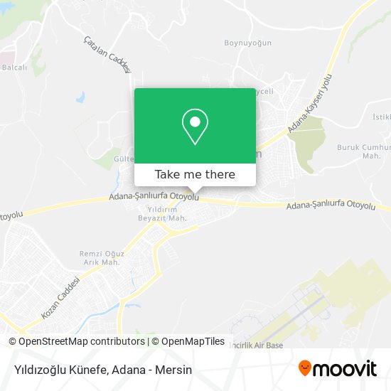 Yıldızoğlu Künefe map