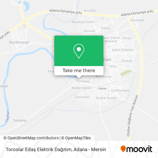 Toroslar Edaş Elektrik Dağıtım map