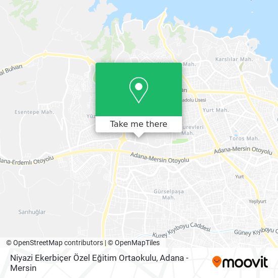Niyazi Ekerbiçer Özel Eğitim Ortaokulu map