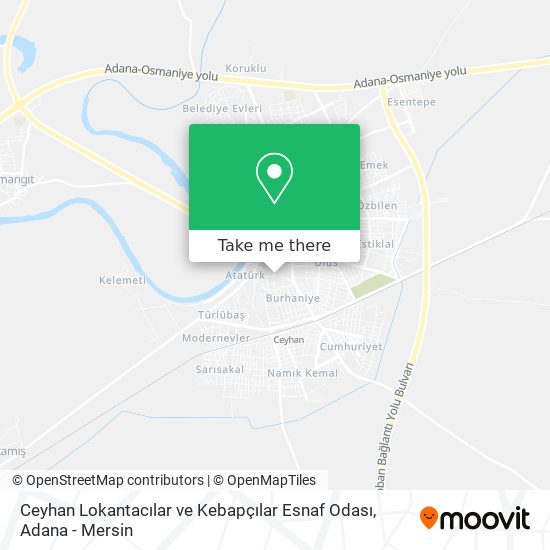 Ceyhan Lokantacılar ve Kebapçılar Esnaf Odası map