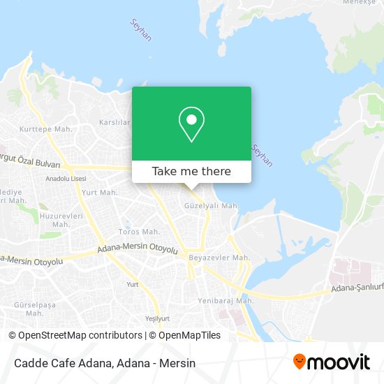 Cadde Cafe Adana map