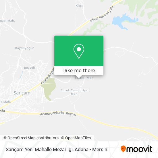 Sarıçam Yeni Mahalle Mezarlığı map