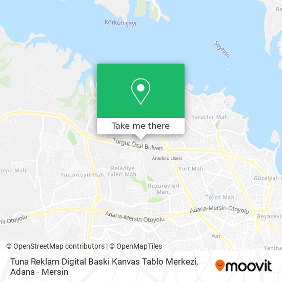 Tuna Reklam Digital Baski Kanvas Tablo Merkezi map