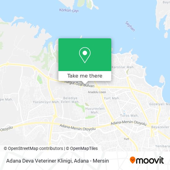 Adana Deva Veteriner Klinigi map