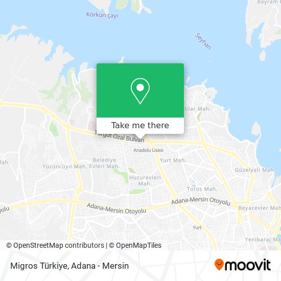 Migros Türkiye map