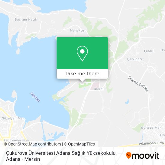 Çukurova Üniversitesi Adana Sağlık Yüksekokulu map