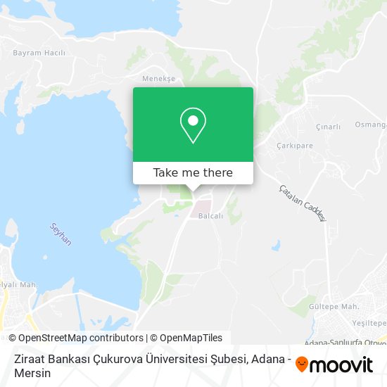 Ziraat Bankası Çukurova Üniversitesi Şubesi map