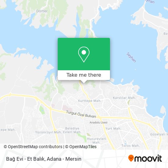 Bağ Evi - Et Balık map