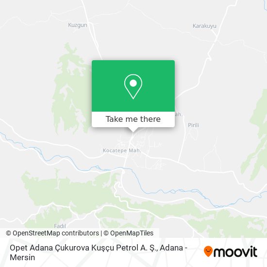Opet Adana Çukurova Kuşçu Petrol A. Ş. map