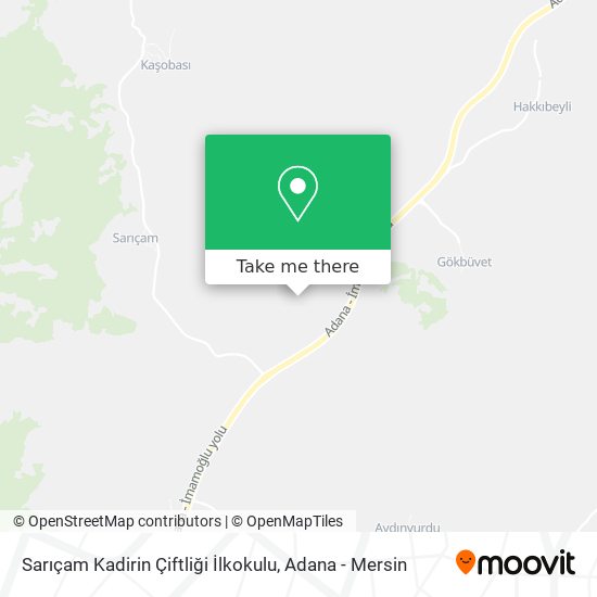 Sarıçam Kadirin Çiftliği İlkokulu map