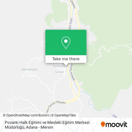 Pozantı Halk Eğitimi ve Mesleki Eğitim Merkezi Müdürlüğü map