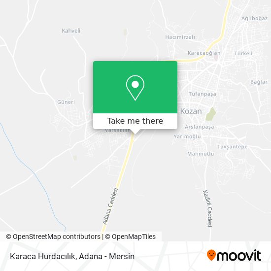Karaca Hurdacılık map