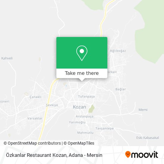 Özkanlar Restaurant Kozan map