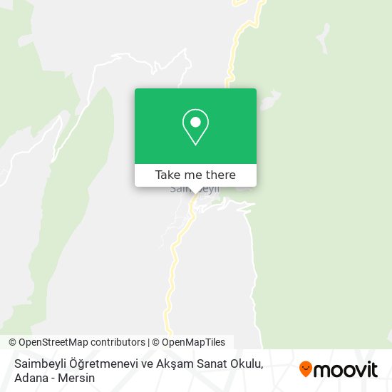 Saimbeyli Öğretmenevi ve Akşam Sanat Okulu map