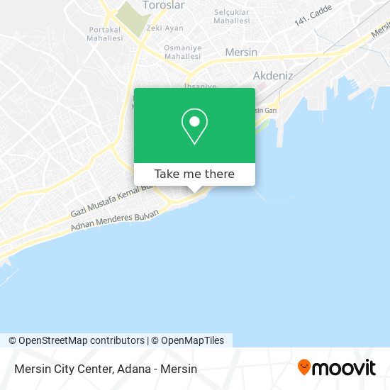 Mersin City Center map