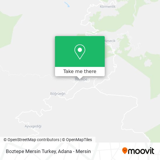 Boztepe Mersin Turkey map