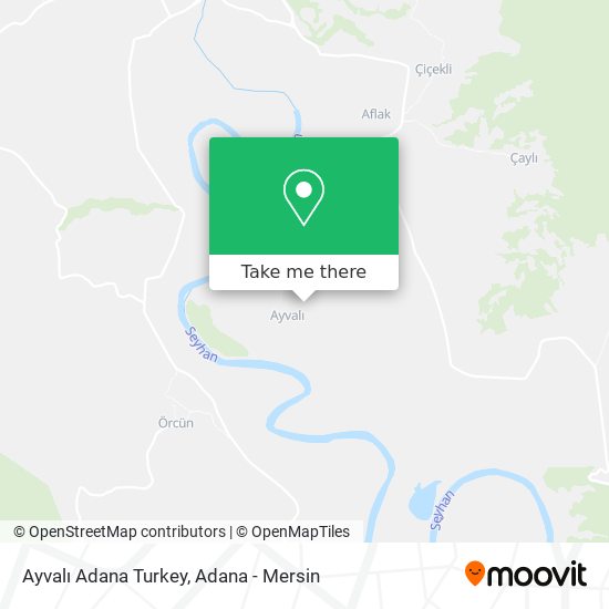 Ayvalı Adana Turkey map