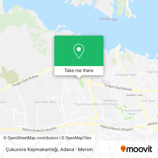 Çukurova Kaymakamlığı map