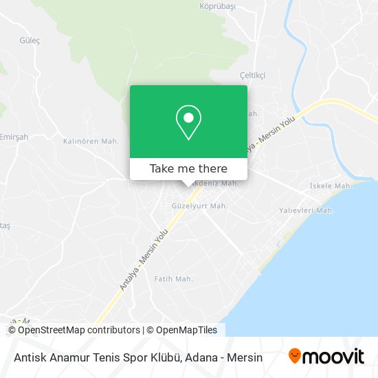 Antisk Anamur Tenis Spor Klübü map