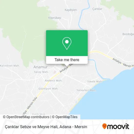 Çarıklar Sebze ve Meyve Hali map