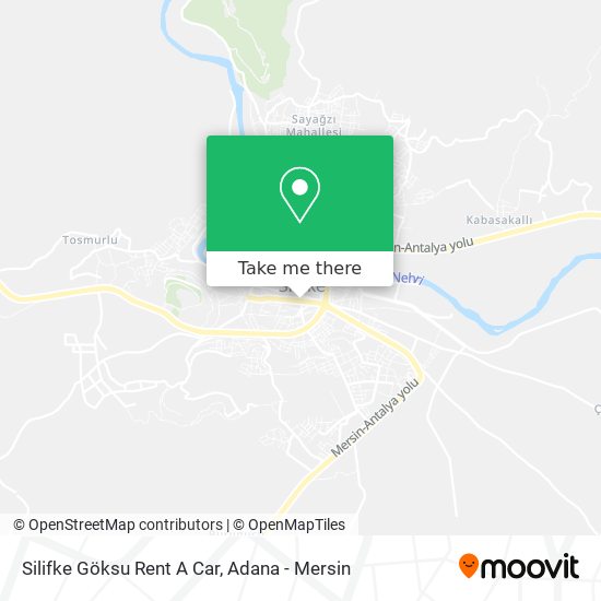 Silifke Göksu Rent A Car map