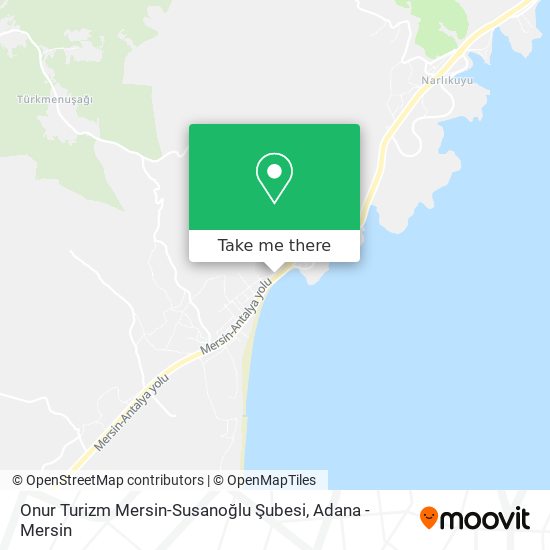Onur Turizm Mersin-Susanoğlu Şubesi map