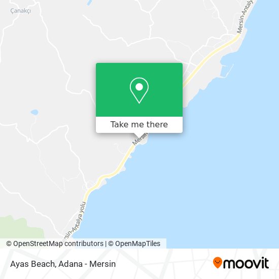 Ayas Beach map