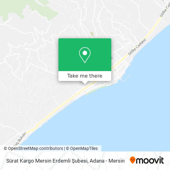 Sürat Kargo Mersin Erdemli Şubesi map