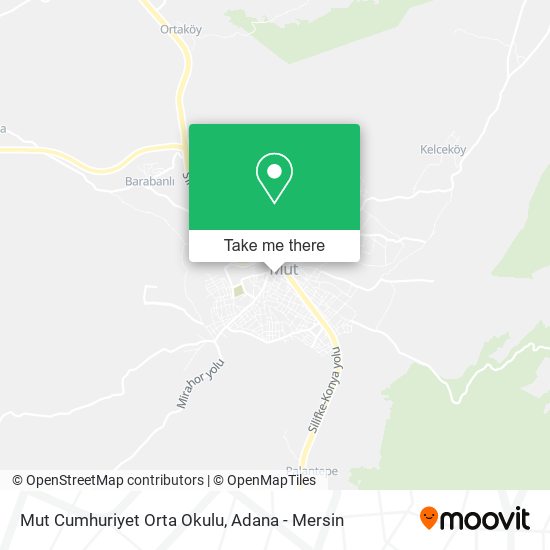 Mut Cumhuriyet Orta Okulu map