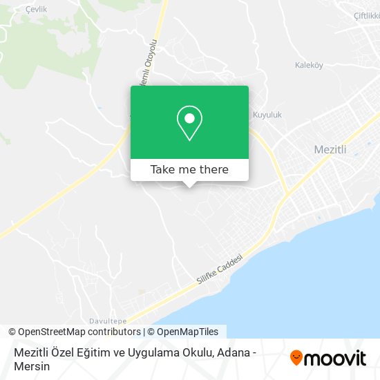 Mezitli Özel Eğitim ve Uygulama Okulu map
