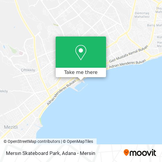 Mersın Skateboard Park map