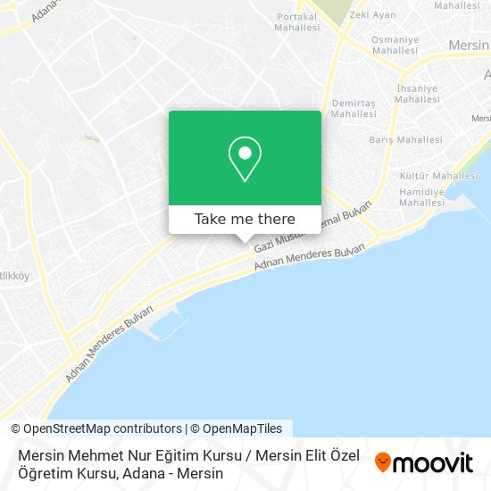 Mersin Mehmet Nur Eğitim Kursu / Mersin Elit Özel Öğretim Kursu map