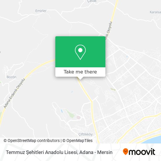 Temmuz Şehitleri Anadolu Lisesi map