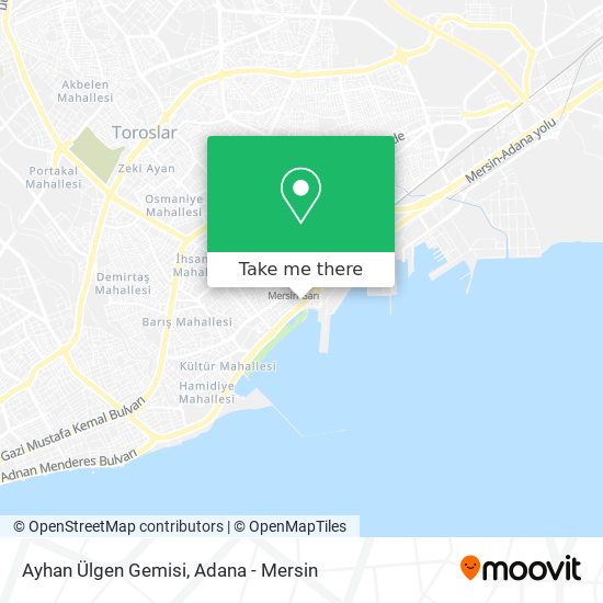 Ayhan Ülgen Gemisi map