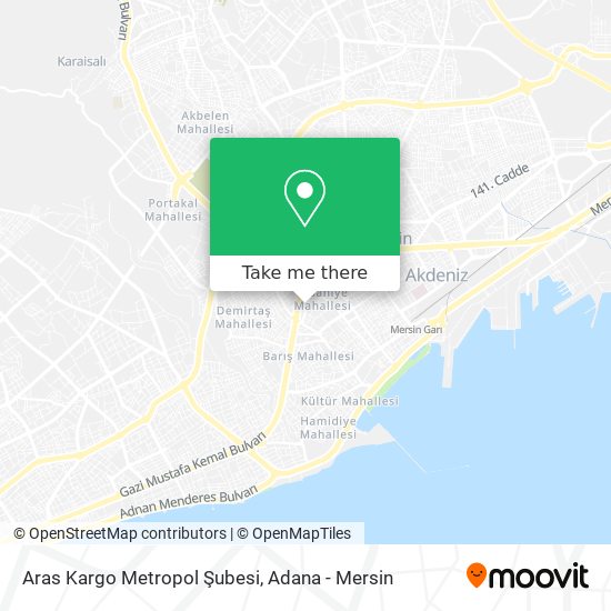 Aras Kargo Metropol Şubesi map