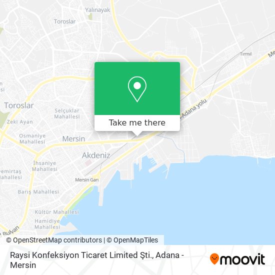 Raysi Konfeksiyon Ticaret Limited Şti. map