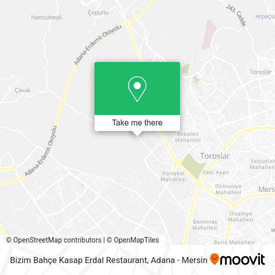 Bizim Bahçe Kasap Erdal Restaurant map