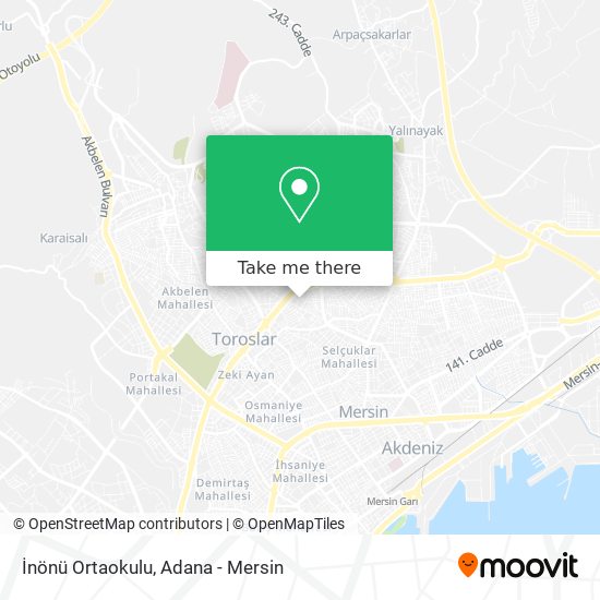 İnönü Ortaokulu map