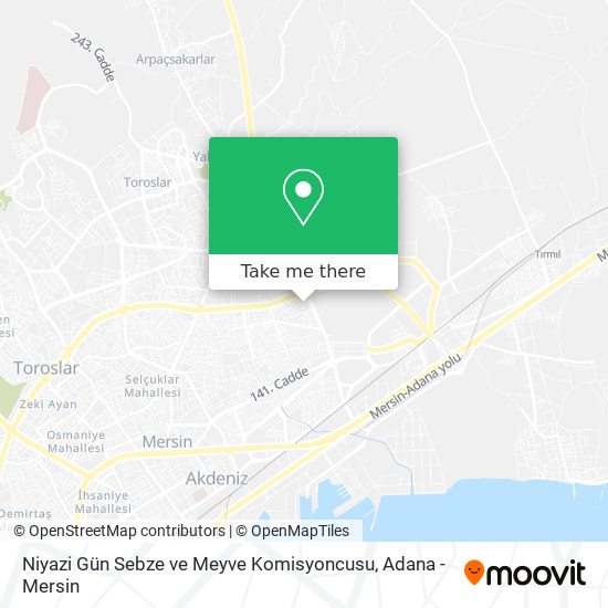 Niyazi Gün Sebze ve Meyve Komisyoncusu map