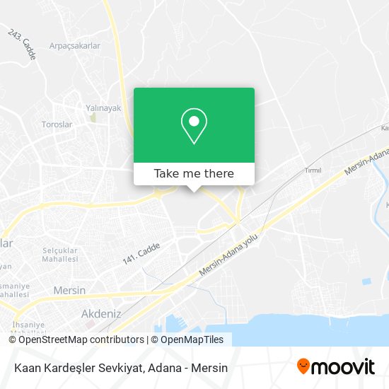 Kaan Kardeşler Sevkiyat map