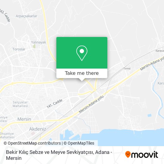 Bekir Kılıç Sebze ve Meyve Sevkiyatçısı map