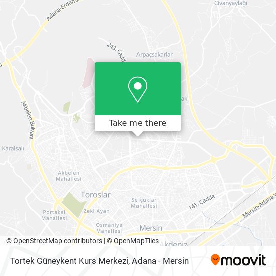 Tortek Güneykent Kurs Merkezi map