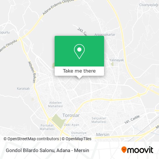 Gondol Bilardo Salonu map