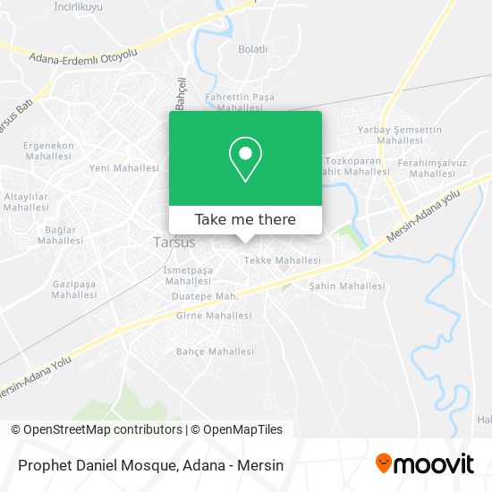 Prophet Daniel Mosque map