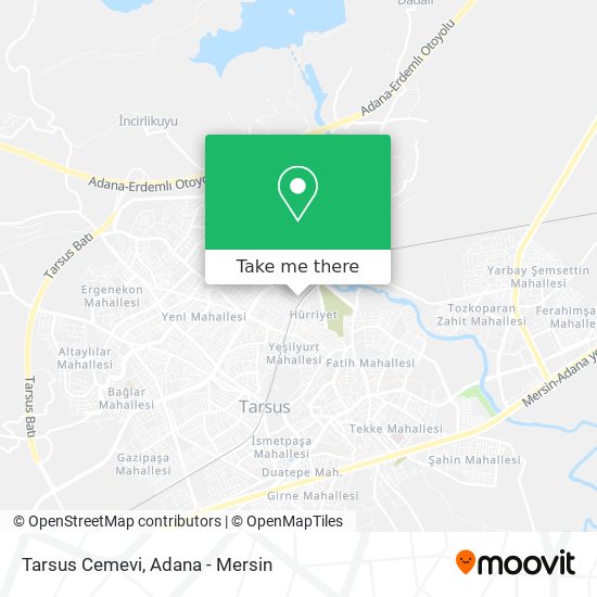 Tarsus Cemevi map