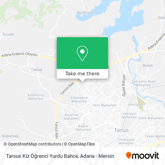 Tarsus Kiz Öğrenci Yurdu Bahce map