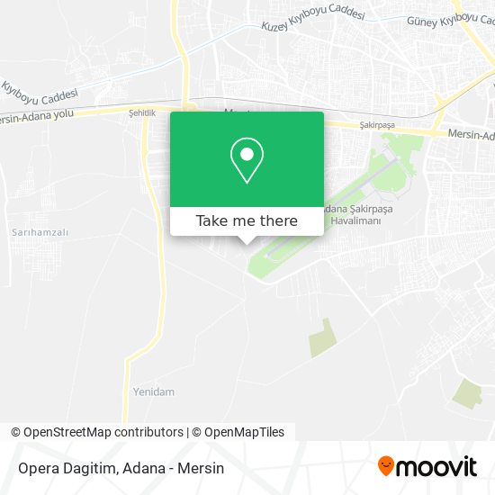 Opera Dagitim map