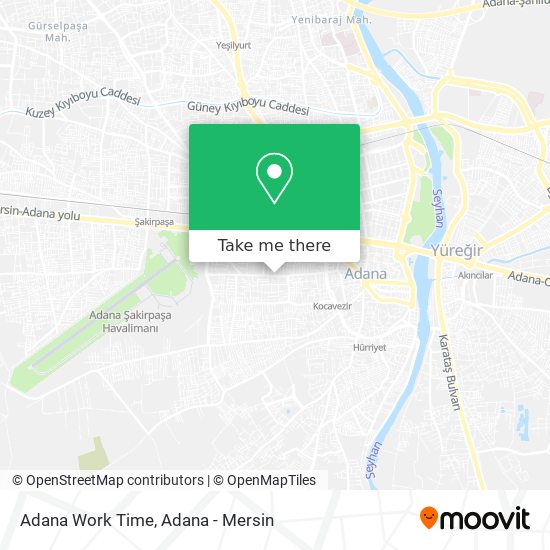 Adana Work Time map